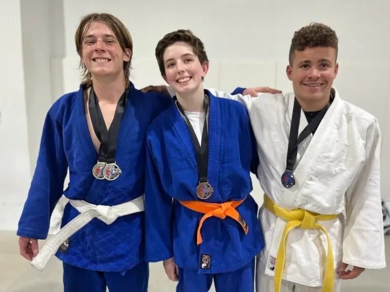 Competition Judo martial arts students